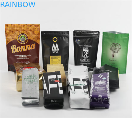 Spezialverpackung für Kaffeebohnen aus geruchsdichtem Aluminium für 250g 500g 1kg