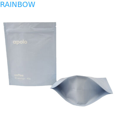 Kraftpapier auf maßgeschneiderte Weise gedruckt Stand-up Zipper-Tasche wieder verschließbare Mylar-Taschen für Kaffeebohnenpulver