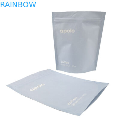 Kraftpapier auf maßgeschneiderte Weise gedruckt Stand-up Zipper-Tasche wieder verschließbare Mylar-Taschen für Kaffeebohnenpulver