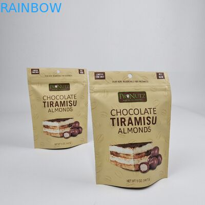 Individuell gefertigter Matt-Oberflächen-Digitaldruck Plastik-Zip-Sperre wiederverschließbar Plastik-Food-Siegel-Verpackungstüte