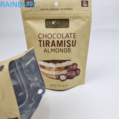 Individuell gefertigter Matt-Oberflächen-Digitaldruck Plastik-Zip-Sperre wiederverschließbar Plastik-Food-Siegel-Verpackungstüte