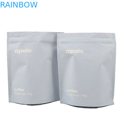 warm verkauft cuCstom Druck Eco-Friendly wieder verschließbare Kraftpapierbeutel für Kaffee-Proteinpulver