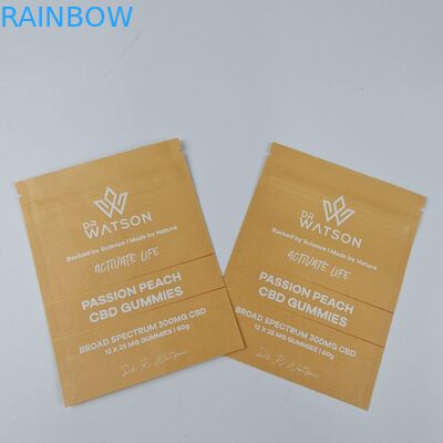 MOPP Kompostierbare Kraftpapierbeutel, Standbeutel, Reißverschluss, Feuchtigkeitssicherung für Lebensmittel