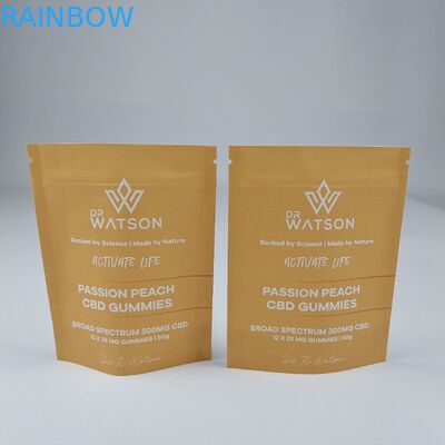 MOPP Kompostierbare Kraftpapierbeutel, Standbeutel, Reißverschluss, Feuchtigkeitssicherung für Lebensmittel