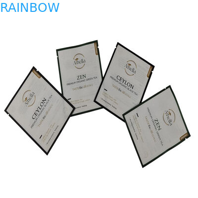 Zusammensetzbare kleine Tasche für Tee Kaffeepulver biologisch abbaubare Kraftpapierbeutel für Gummi