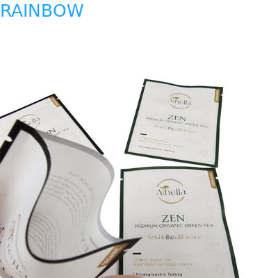 Zusammensetzbare kleine Tasche für Tee Kaffeepulver biologisch abbaubare Kraftpapierbeutel für Gummi