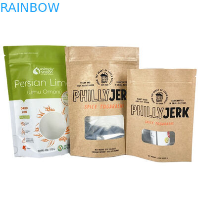 Biologisch abbaubare weiße Kraftpapierbeutel für Kekse, Kuchen und Nüsse, Esswaren, Mangopulver, Haustierfutter, Geruchssicherung