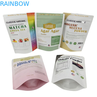 Großhandel Aufmachung von Kraftpapiertüten für Lebensmittel Mehl Nüsse Reis Teeküche Biologisch abbaubare Mylar-Tüten