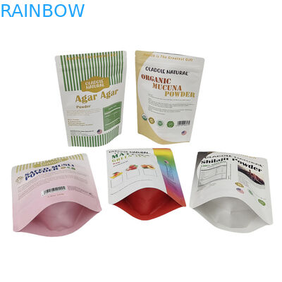 Großhandel Aufmachung von Kraftpapiertüten für Lebensmittel Mehl Nüsse Reis Teeküche Biologisch abbaubare Mylar-Tüten