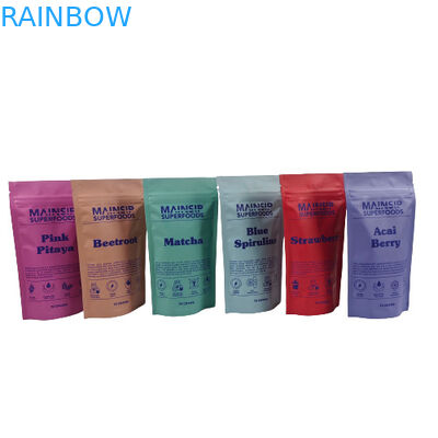 Digitale Druck Mylar Taschen Geruchsfeste Kaffeepulver Verpackung Stehen Sie Zip Lock Tasche mit Aluminiumfolie