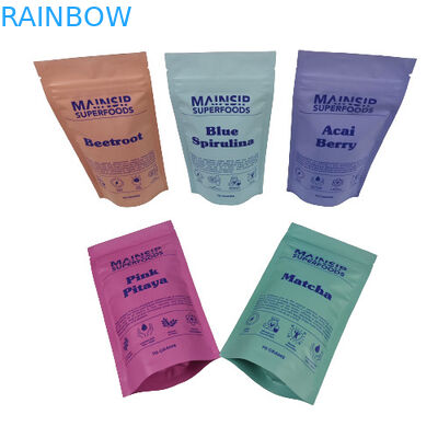 Digitale Druck Mylar Taschen Geruchsfeste Kaffeepulver Verpackung Stehen Sie Zip Lock Tasche mit Aluminiumfolie