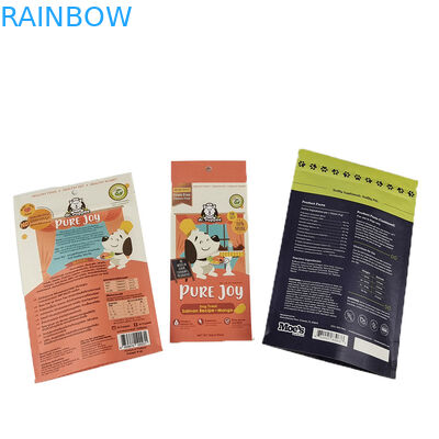 Maßgeschneidertes, umweltfreundliches weißes Kraftpapier, Mangopulver, Nüsse, Tiernahrung, biologisch abbaubarer Reißverschluss, geruchsichere Papierverpackung