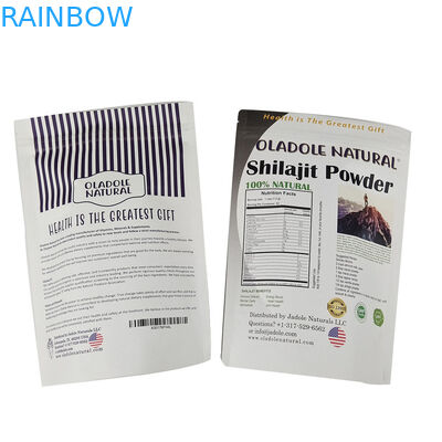 Gewerbliche geruchsfeste weiße Kraftpapiersäcke für Keksen, Nüsse, Speisen, Pulver, Tee, Haustierfutter, biologisch abbaubare Verpackung