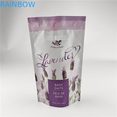 Besondere Größe und Farben verfügbar Verpackung Matte Aluminiumfolie Badsalz Stehen Sie auf Tasche Ziplock Doypack