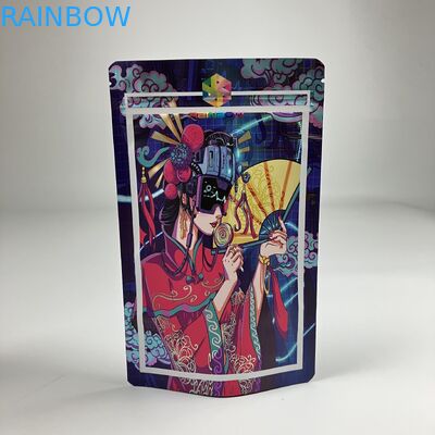 Digitale Druck Mylar Taschen Matt VMPET Geruchsschutz Reißverschluss Tasche CMYK Pantone 250g Tasche