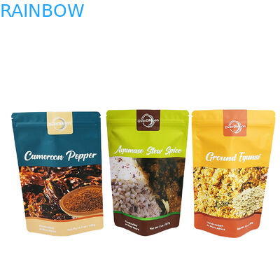 Matte Fertigung 250 g Plastikbeutel für Gewürzverpackung Lebensmittel-Grad Gewürzbeutel