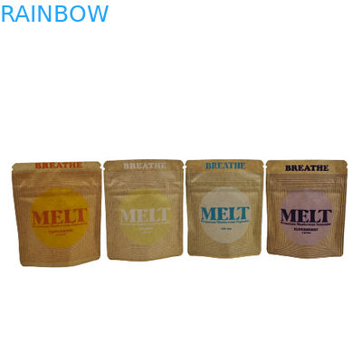 Aufgestellte Tasche, umweltfreundliche, biologisch abbaubare Verpackung Kraft-Kosmetik-Stand-up-Tasche