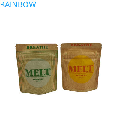 Aufgestellte Tasche, umweltfreundliche, biologisch abbaubare Verpackung Kraft-Kosmetik-Stand-up-Tasche