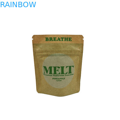 Aufgestellte Tasche, umweltfreundliche, biologisch abbaubare Verpackung Kraft-Kosmetik-Stand-up-Tasche