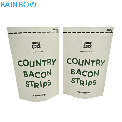 Umweltfreundliche kompostierbare Kraftbeutel mit wieder verschließbarem Reißverschluss für kosmetische Pulverpackungen