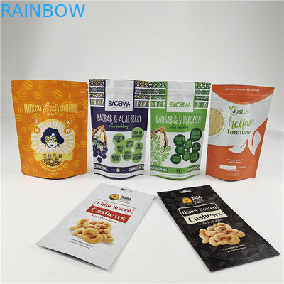 Bestseller Umweltschutzfreundlicher Stand-up-Tasche mit Reißverschluss Feuchtigkeitsdichtes Lebensmittel-Plastik-Verpackungstüten