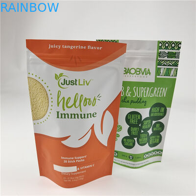 Bestseller Umweltschutzfreundlicher Stand-up-Tasche mit Reißverschluss Feuchtigkeitsdichtes Lebensmittel-Plastik-Verpackungstüten