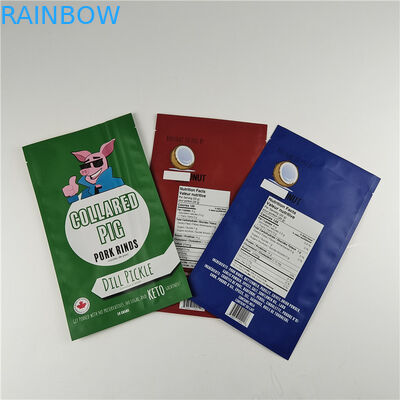 Hersteller angepasste Größe Aufbewahrung Snack-Tasche Verpackung Matte Aluminiumfolie Stehen Sie auf Tasche Ziplock Verpackungstasche