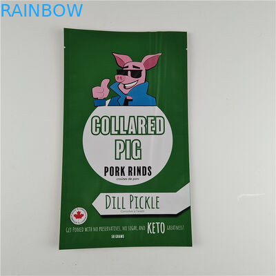 Hersteller angepasste Größe Aufbewahrung Snack-Tasche Verpackung Matte Aluminiumfolie Stehen Sie auf Tasche Ziplock Verpackungstasche