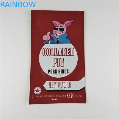 Hersteller angepasste Größe Aufbewahrung Snack-Tasche Verpackung Matte Aluminiumfolie Stehen Sie auf Tasche Ziplock Verpackungstasche