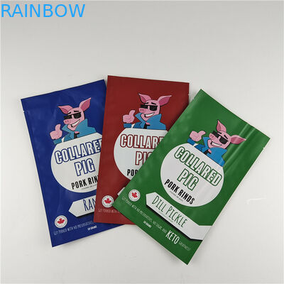 Hersteller angepasste Größe Aufbewahrung Snack-Tasche Verpackung Matte Aluminiumfolie Stehen Sie auf Tasche Ziplock Verpackungstasche