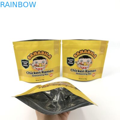 Verpackung aus pflanzlichen Weihrauch für Stehbeutel mit Reißverschluss