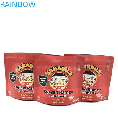 Verpackung aus pflanzlichen Weihrauch für Stehbeutel mit Reißverschluss