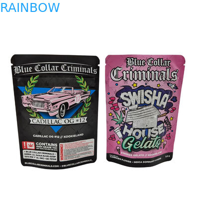 Yantian Port Shipping Kräuterweihrauch Verpackung in CMYK mit Stand-up-Tasche und Reißverschluss