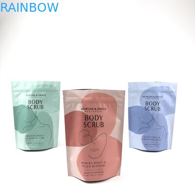 Stand-up-Body-Scrub-Tasche anpassbare kosmetische Verpackungstasche in verschiedenen Größen