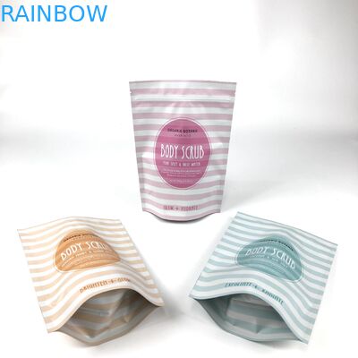 Kosmetische Verpackungstüte Stehen Körper Scrub Tasche für Bad Salz und Körper Scrub Mylar Taschen