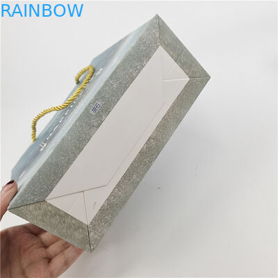 Bestseller Umweltschutzfreundliches Recycling-Logo gedruckte Einkaufspapierbeutel Verpackung Weiß 110 Gramm Wiederverwendbar