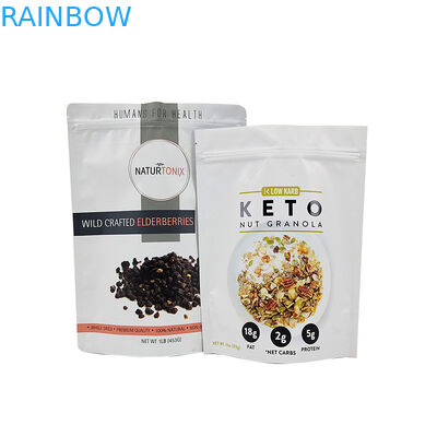 Farbeffekt Glanz- oder matte Teebeutel Verpackung in wieder verschließbaren Stehbeuteln