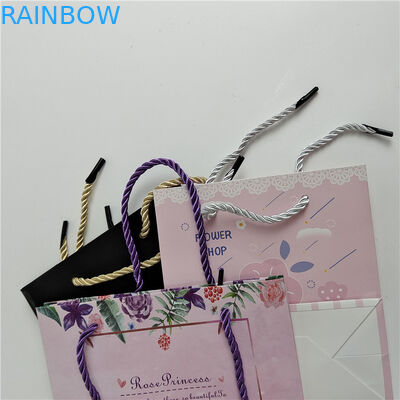 Neueste Akzeptiert bis zu 10 Farben verfügbar Custom Digital Printing Logo Printed Shopping Paper Bag Verpackung