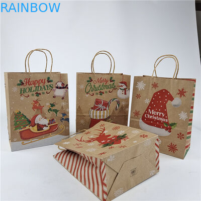 Individuelle Papiertüten mit Ziehseile für Geschenke/Kleidung/Einkaufsmöglichkeiten