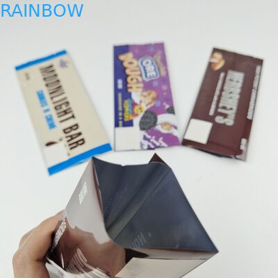 Wärmesiegel Laminate Aluminiumfolie Mylar-Säcke Folie Umschließungen Custom Druckt Rücken versiegelte Taschen Schokolade Energy Bar