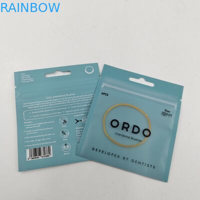 Umweltfreundliche Bestseller recycelbare Drei-Seiten-Siegel-Taschen für Zahnpflege Verpackung mit Reißverschluss