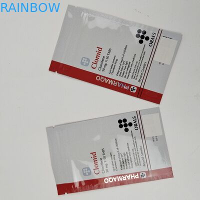 Aufbewahrung Werbefutterverpackungen Dreiseitige Dichtungsbeutel für Zahnpflege Verpackungen mit Heißdichtung Verschluss mit Reißverschluss