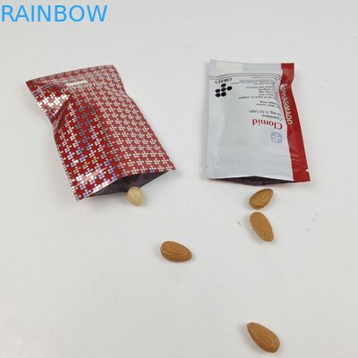 Aufbewahrung Werbefutterverpackungen Dreiseitige Dichtungsbeutel für Zahnpflege Verpackungen mit Heißdichtung Verschluss mit Reißverschluss