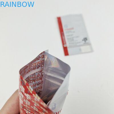 Aufbewahrung Werbefutterverpackungen Dreiseitige Dichtungsbeutel für Zahnpflege Verpackungen mit Heißdichtung Verschluss mit Reißverschluss