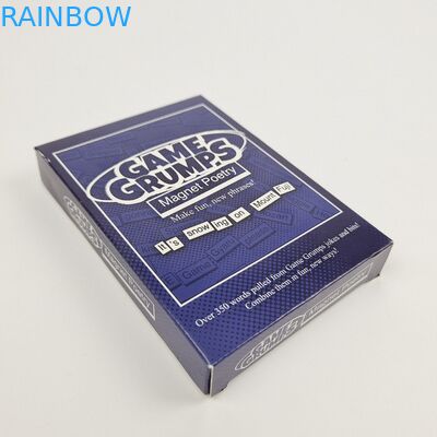 Akzeptiert bis zu 10 Farben verfügbar Custom Logo gedruckt Rechteckige glänzende Papierbox Verpackung