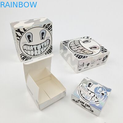 Glanzende UV-Matte-Film-Weißkarton-Papier-Box 400g für die kosmetische Probe Arganöl