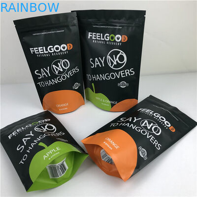 Custom Logo gedruckt Stand-up Reißverschluss Tasche Geruchsfeste wasserdichte Kunststoffverpackungstüten