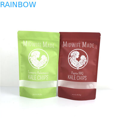 Lebensmittelverpackung Flachplastik-Ziplock-Tasche Aluminiumfolie-Taschen mit Reißverschluss