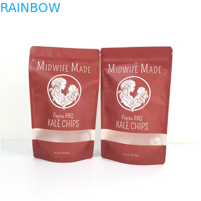 Lebensmittelverpackung Flachplastik-Ziplock-Tasche Aluminiumfolie-Taschen mit Reißverschluss