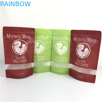 Lebensmittelverpackung Flachplastik-Ziplock-Tasche Aluminiumfolie-Taschen mit Reißverschluss